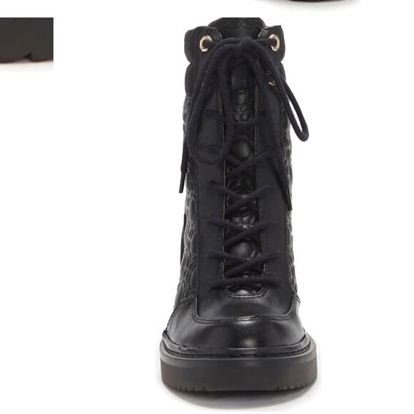 LOUISE ET CIE Black Leather Vampa Lace-Up Boot New Size 7 1/2 - Picture 14 of 14